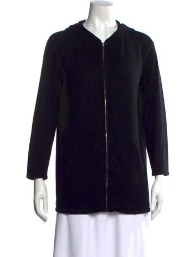 Pre-owned Tse Silk Crew Neck Sweater In Blue