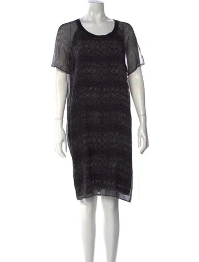 Pre-owned Tse Silk Knee-length Dress In Black
