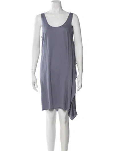 Pre-owned Tse Silk Knee-length Dress In Blue