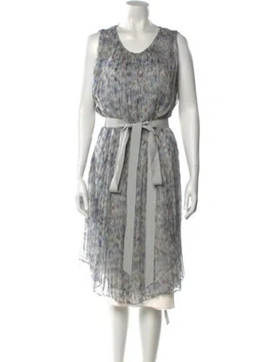 Pre-owned Tse Silk Knee-length Dress In Multi