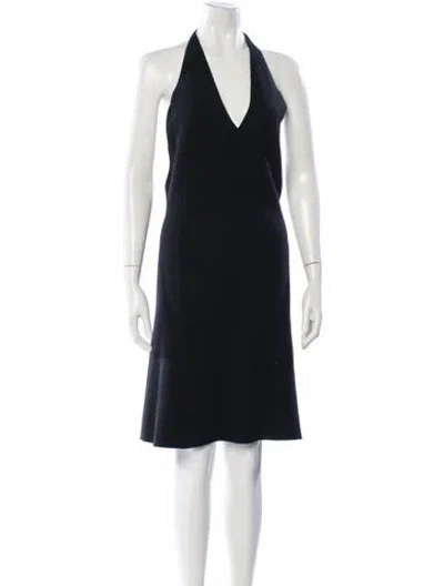 Pre-owned Tse Silk Midi Length Dress In Black