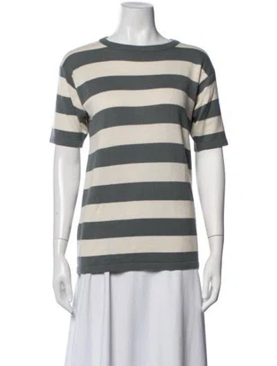Pre-owned Tse Silk Striped Sweater In Multicolor