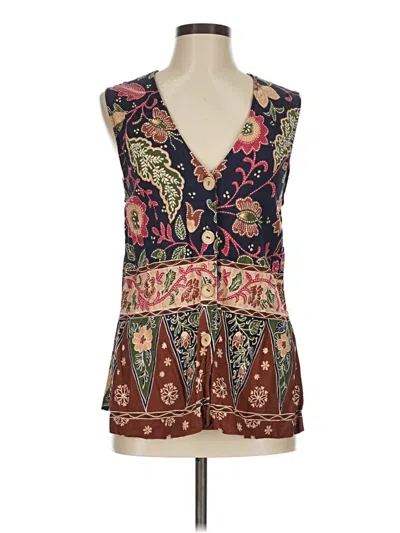 Pre-owned Tse Sleeveless Blouse In Brown