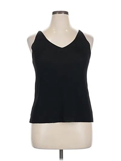 Pre-owned Tse Sleeveless Top Black Halter Neckline Tops