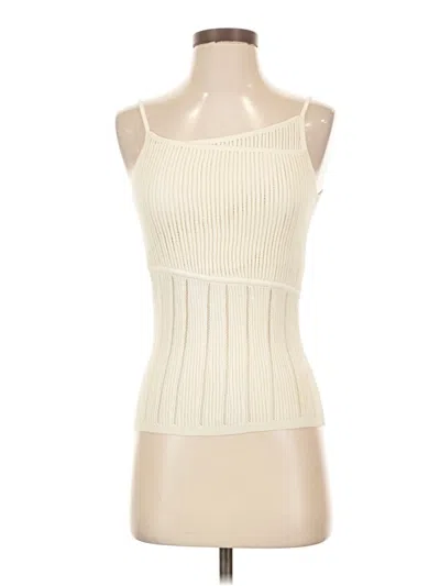 Pre-owned Tse Sleeveless Top Ivory Strapless Neckline Tops