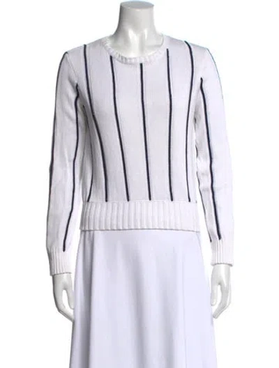 Pre-owned Tse Striped Crew Neck Sweater In Multi