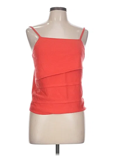 Pre-owned Tse Tank Top Red Strapless Neckline Tops