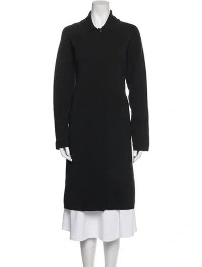 Pre-owned Tse Trench Coat In Black