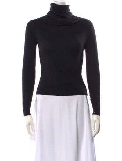 Pre-owned Tse Turtleneck Sweater In Black