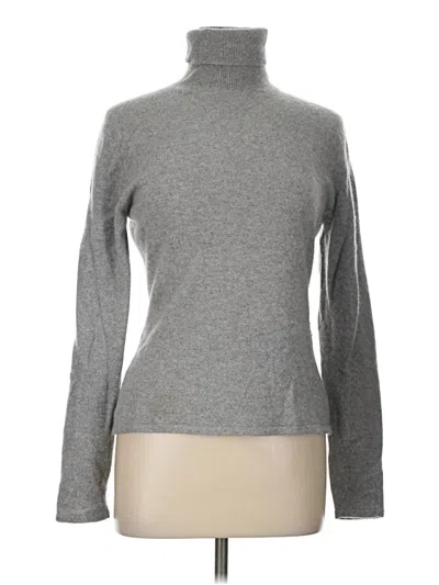 Pre-owned Tse Turtleneck Sweater In Gray