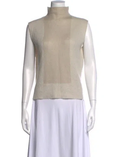 Pre-owned Tse Turtleneck Sweater In Neutrals