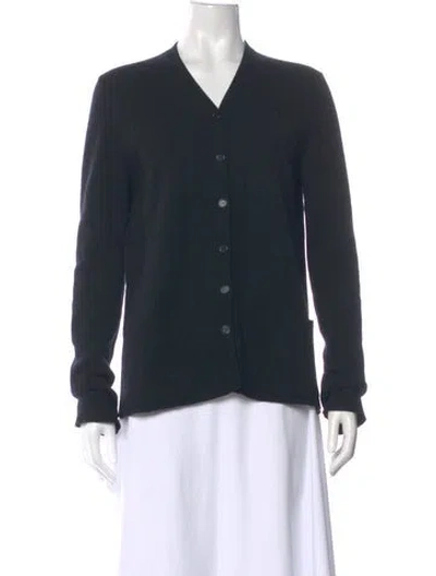 Pre-owned Tse V-neck Sweater In Black