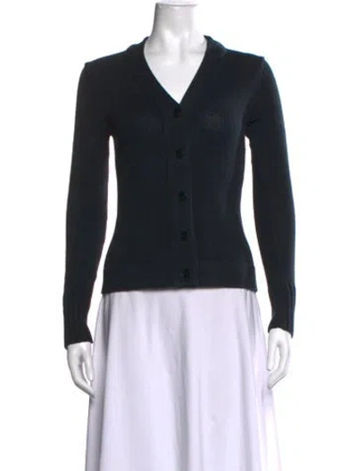 Pre-owned Tse V-neck Sweater In Black