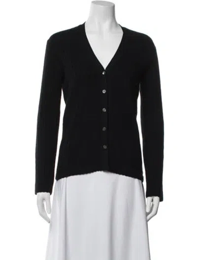 Pre-owned Tse V-neck Sweater In Black