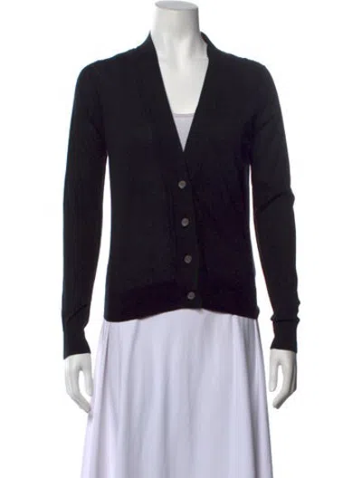 Pre-owned Tse V-neck Sweater In Black