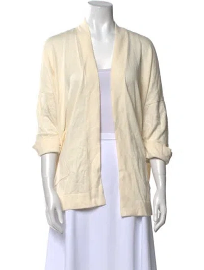 Pre-owned Tse V-neck Sweater In Neutral