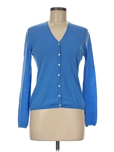 Pre-owned Tse Wool Cardigan Sweater In Blue