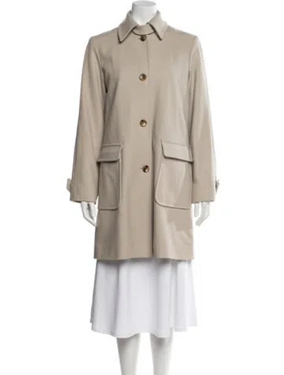 Pre-owned Tse Wool Coat In Neutral