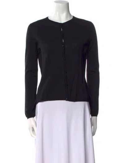 Pre-owned Tse Wool Crew Neck Sweater In Black