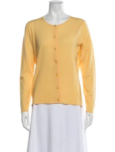 Pre-owned Tse Wool Crew Neck Sweater In Yellow