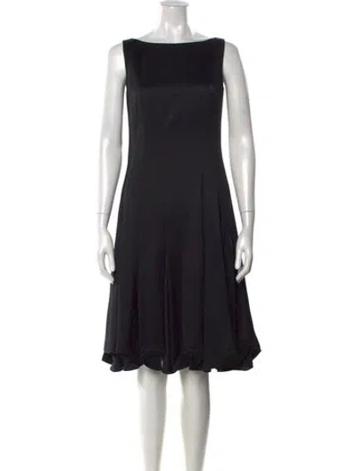 Pre-owned Tse Wool Knee-length Dress In Black