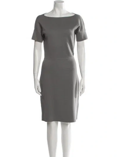 Pre-owned Tse Wool Knee-length Dress In Gray
