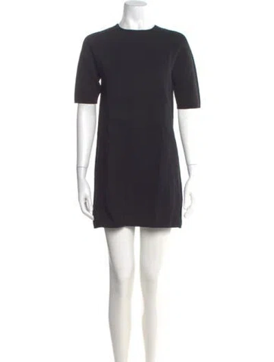 Pre-owned Tse Wool Mini Dress In Gray