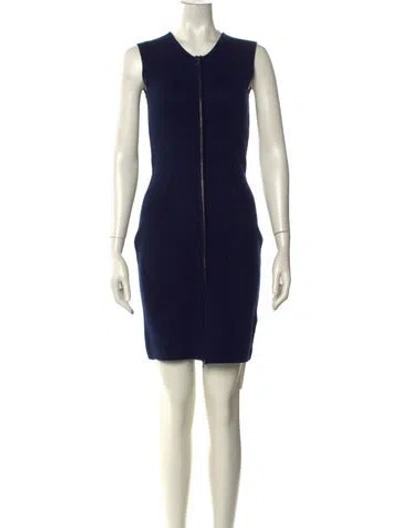 Pre-owned Tse Wool Mini Dress In Multi