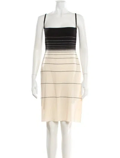Pre-owned Tse Wool Mini Dress In Neutral