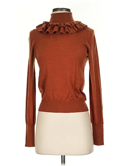 Pre-owned Tse Wool Pullover Sweater In Brown