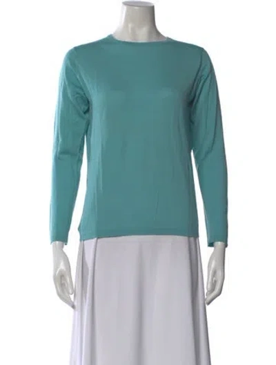 Pre-owned Tse Wool Scoop Neck Sweater In Multi