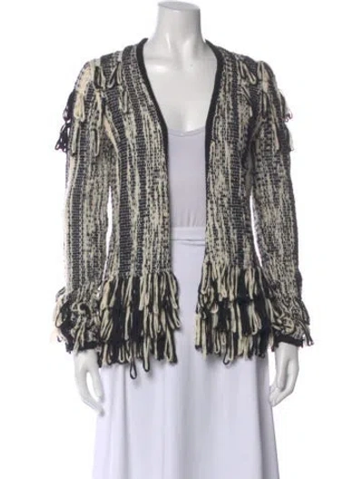Pre-owned Tse Wool Striped Sweater In Black
