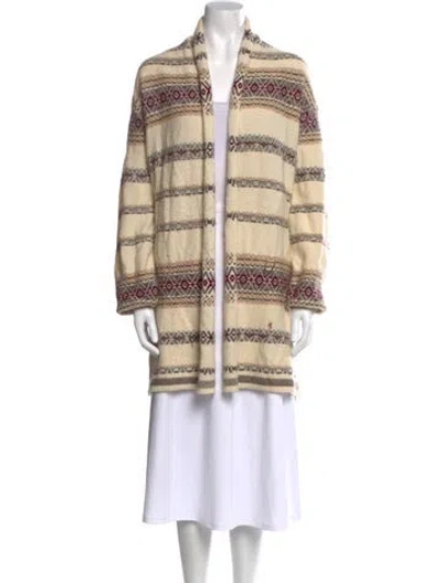 Pre-owned Tse Wool Striped Sweater In Neutral
