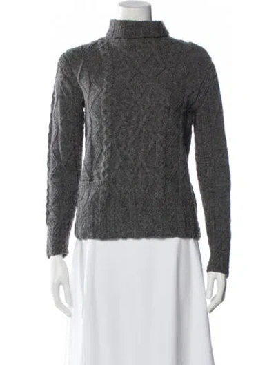 Pre-owned Tse Wool Turtleneck Sweater In Gray
