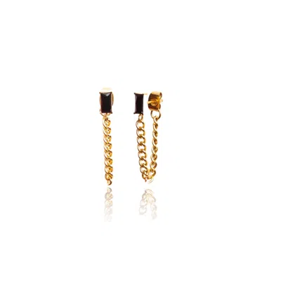 Tseatjewelry Women's Gold Cc Earrings