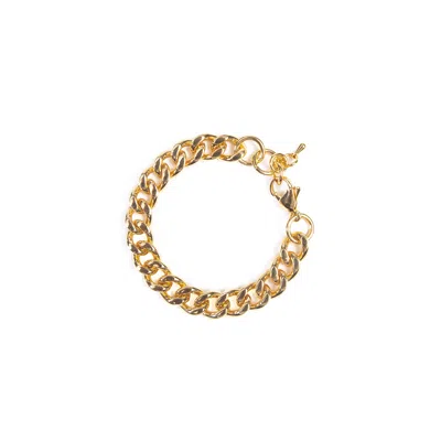 Tseatjewelry Women's Gold Chunky Chain Bracelet
