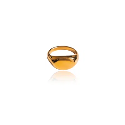 Tseatjewelry Women's Gold Press Pinky Ring