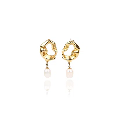 Tseatjewelry Women's Gold Roma Earrings