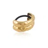 Tseatjewelry Women's Gold Song Pony Hair Cuff