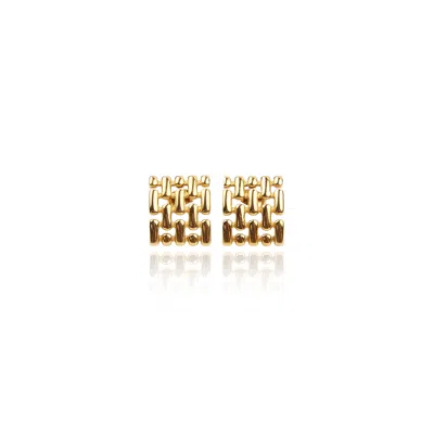 Tseatjewelry Women's Gold Uzi Earrings In Metallic