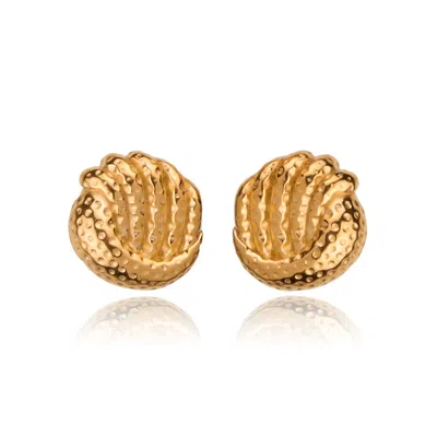 Tseatjewelry Women's Zuri Gold Plated Statement Earrings