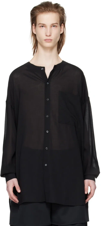 T/sehne Black Oversized Shirt