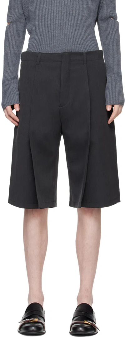 T/sehne Gray Tailored Shorts In Anthracite