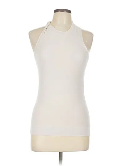 Pre-owned Tsesay Tank Top Ivory Halter Neckline Tops In White