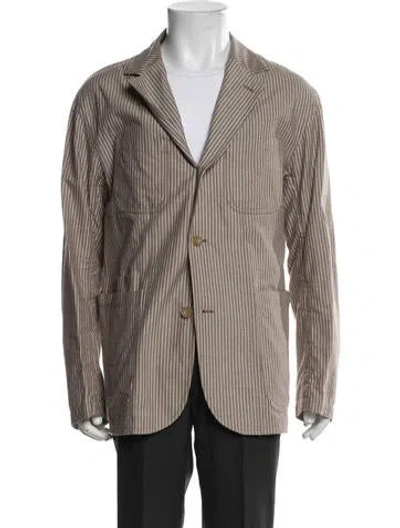 Pre-owned Ts(s) Striped Blazer In Neutral