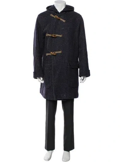 Pre-owned Ts(s) Tweed Pattern Parka W/ Tags In Blue
