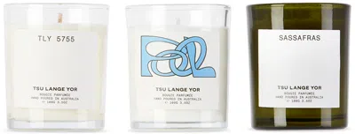 Tsu Lange Yor Aromatic Candle Art Set, 3 X 100 G In N/a