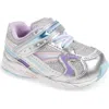 Tsukihoshi Kids' Glitz Washable Sneaker In Silver/lavender
