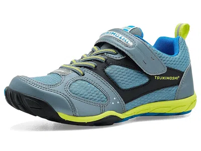 Tsukihoshi Mako (little Kid/big Kid) Boys Shoes Graphite/lime : 3 Little Kid M In Blue