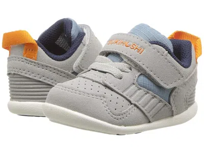 Tsukihoshi Kids' Racer (infant/toddler) Boys Shoes Gray/sea : 6.5 Toddler M, Leather/synthetic
